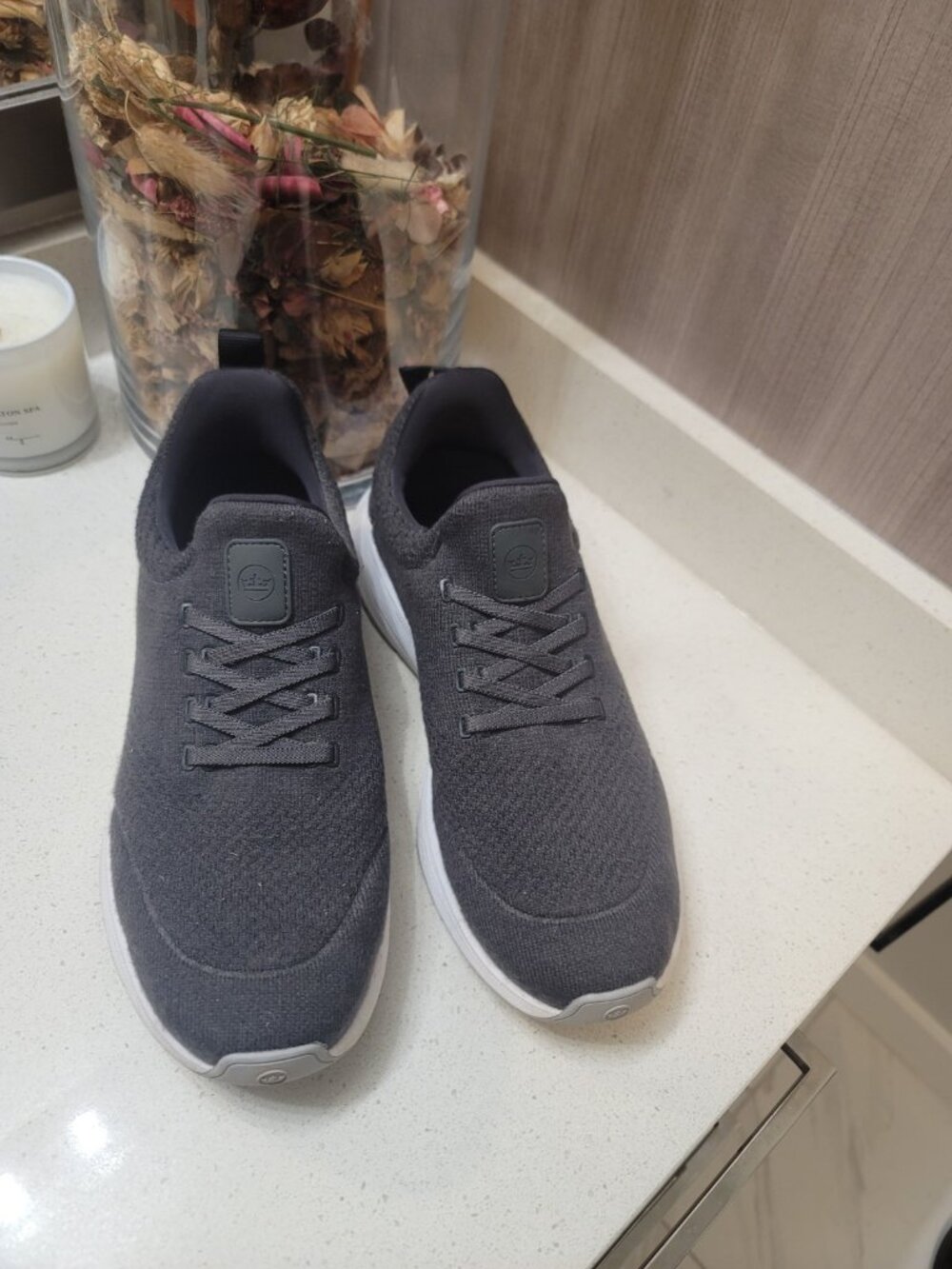 Peter Millar Tellustride Shoe Mens Gray Slip on Sneakers Stone Sz 10